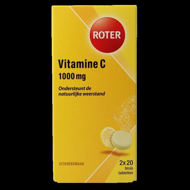 Bruistabletten citroen vit C duopack 40 Bruistabletten