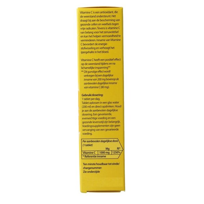 Comprimés effervescents vitamine C citron duopack 40 comprimés
