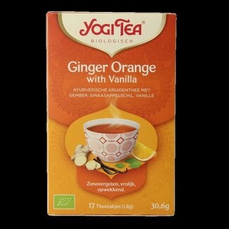 Yogi Tea Gingembre orange vanille bio 17 sachets