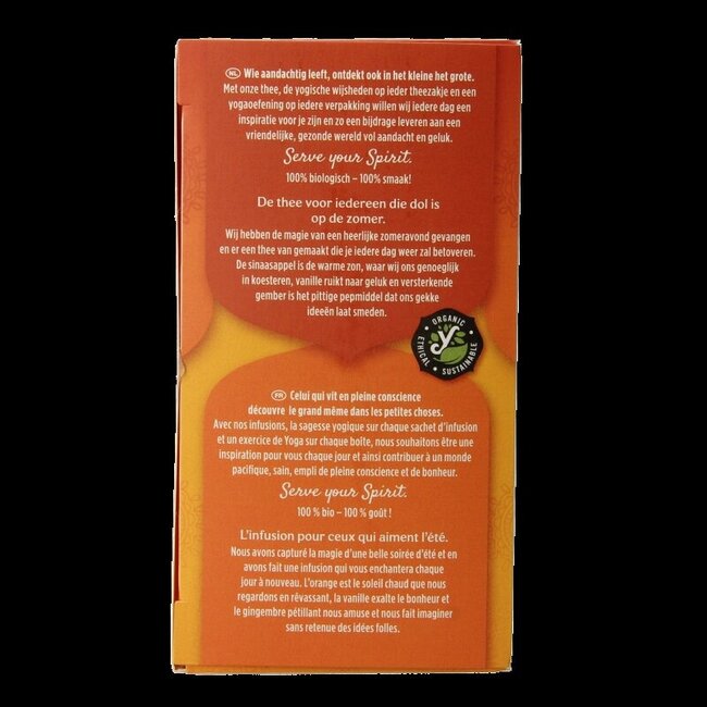 Gingembre orange vanille bio 17 sachets