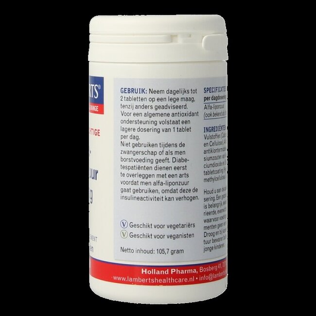 Acide alpha-lipoïque 300 mg 90 comprimés