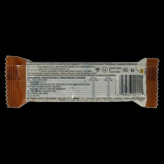 Barre de céréales aux amandes bio 40 g