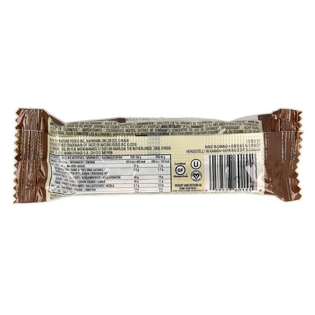 Barre de céréales à la noix du Brésil bio 40 g