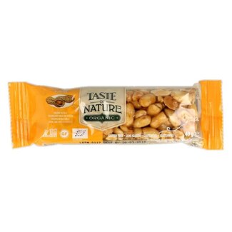Taste Of Nature Barre de céréales bio cacahuète 40 grammes