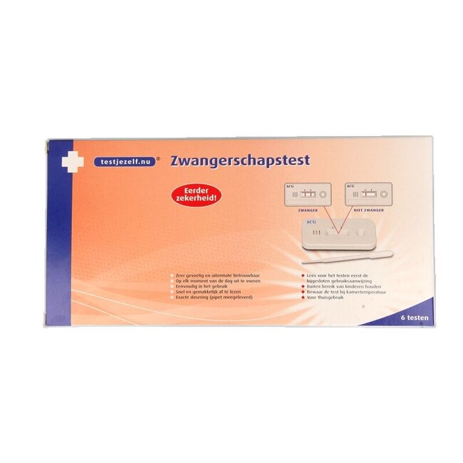 Test de grossesse cassette (Lot de 6)