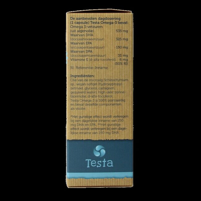 Omega 3 algenolie 325mg DHA + 150mg EPA vegan 60 Vegetarische capsules