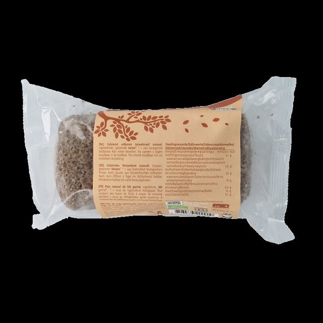 Gekiemd brood naturel / tarwe bio 400 Gram
