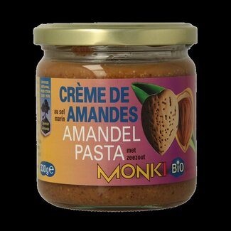 Monki Amandelpasta met zout bio 330 Gram