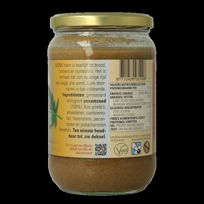 Tahin zoutarm eko bio 650 Gram