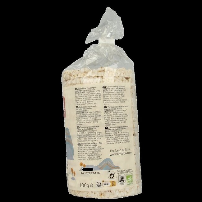 Galettes de riz sans sel ajouté bio 100 g