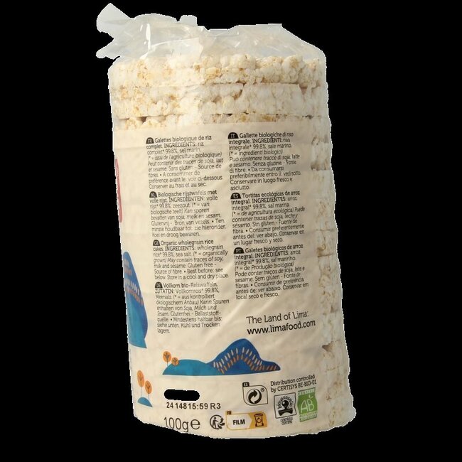 Galettes de riz au sel bio 100 g