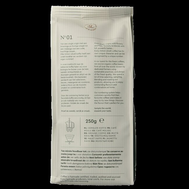 Cafe organico dolce snelfilter bio 250 Gram