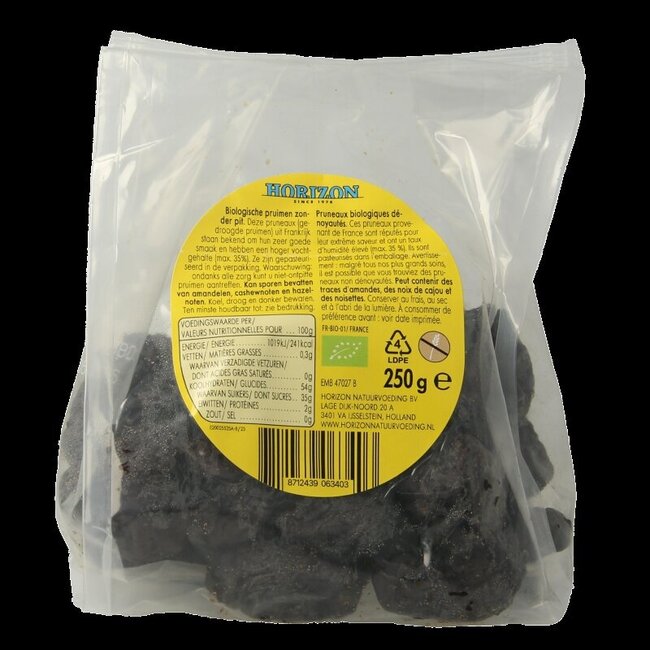 Pruneaux dénoyautés bio 250 g