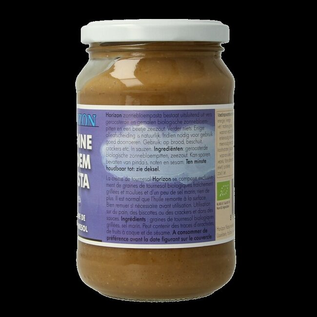 Zonnebloempasta met zout eko bio 350 Gram