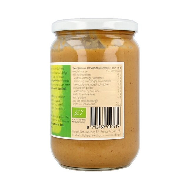 Beurre de cacahuètes sans sel bio 650 g