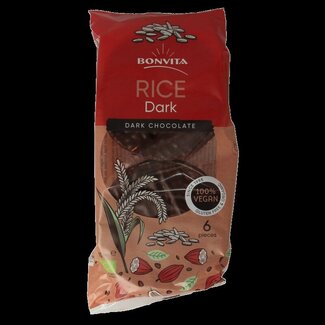 Bonvita Galettes de riz au chocolat noir bio 100 g