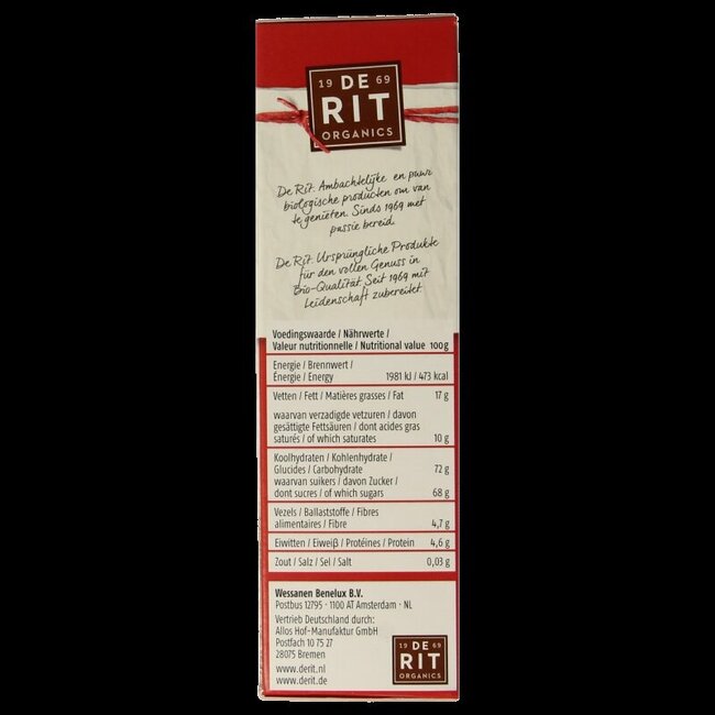 Chocoreale hagelslag puur bio 225 Gram