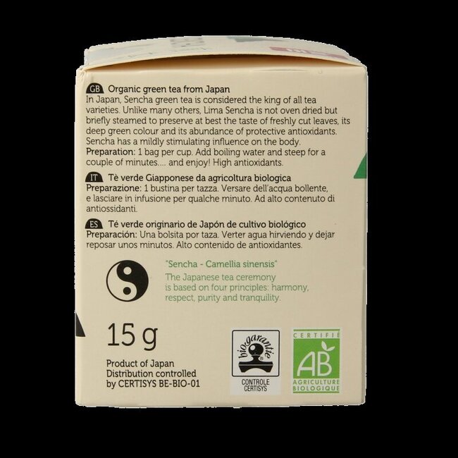 Sencha builtjes bio 15 Gram