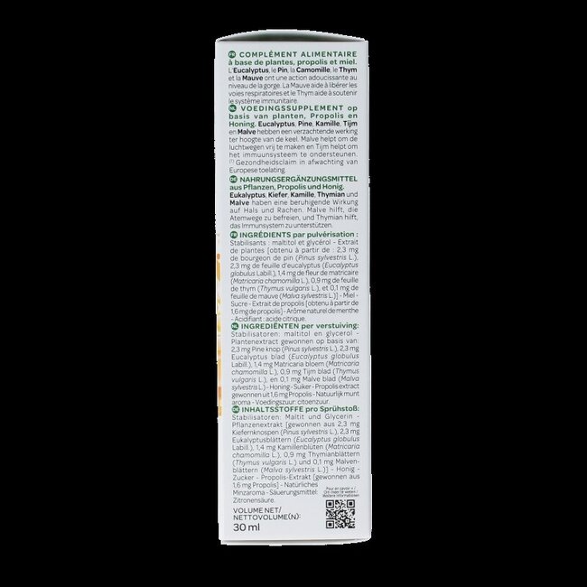 Keel spray verzachtend 30 Milliliter