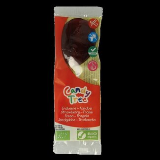 Candy Tree Aardbei lollie bio 1 Stuks