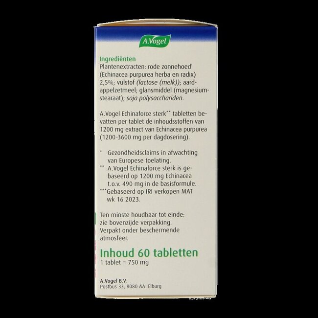 Echinaforce tabletten sterk 60 Tabletten