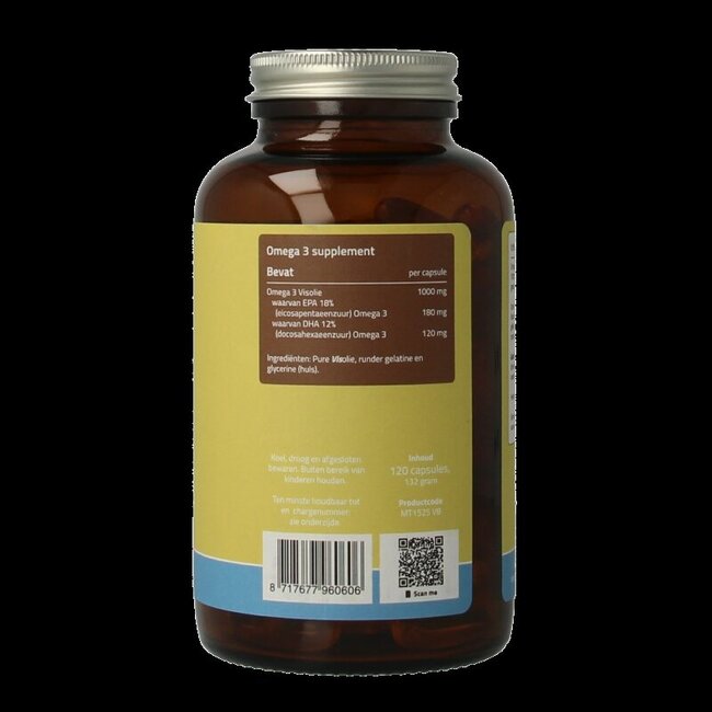 Huile de poisson Oméga 3 18% EPA 12% DHA 1000 mg 120 capsules