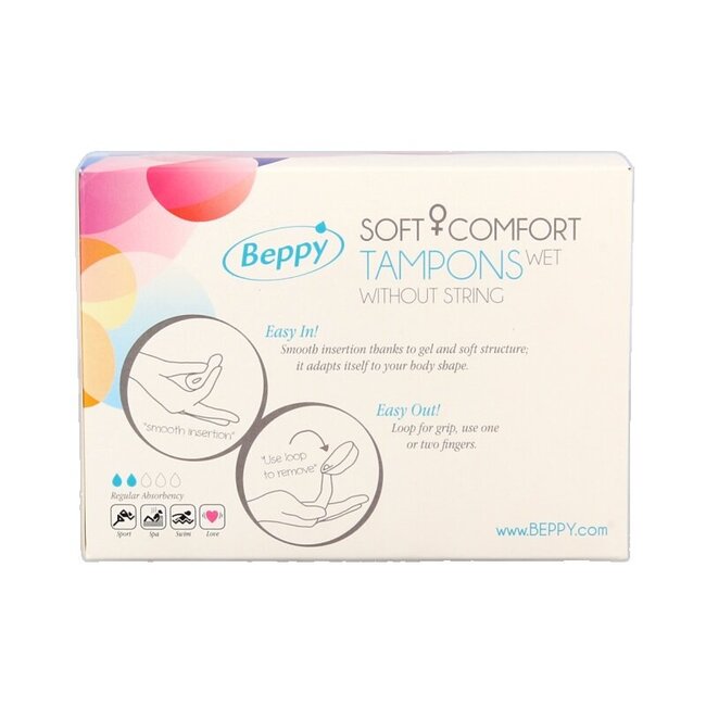Soft+ comfort tampons wet 8 Stuks