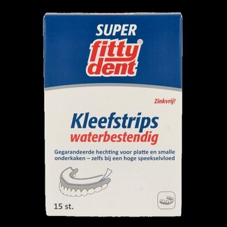 Fittydent Kleefstrips voor onderprothesen 15 Stuks