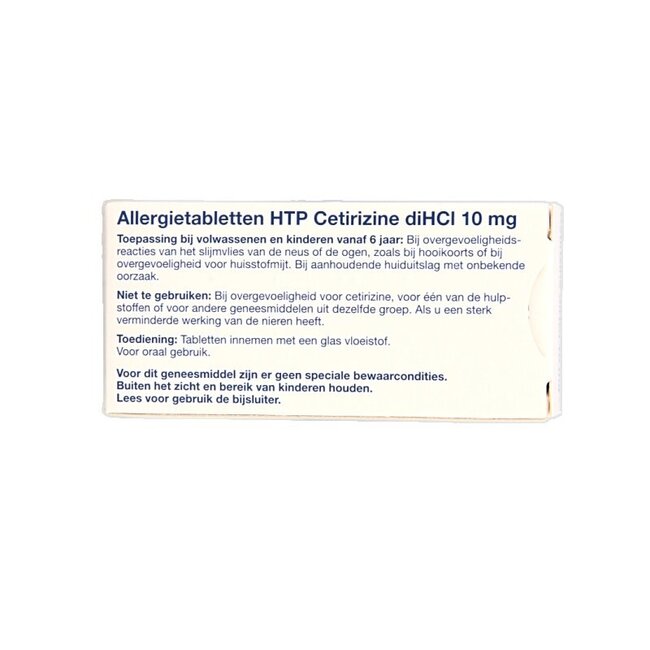 Cétirizine diHCl 10mg 30 Comprimés