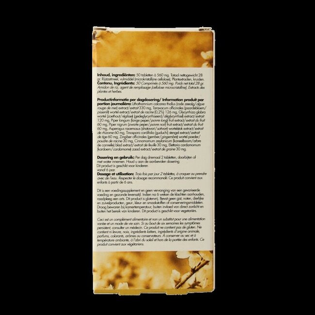 Bij zuur 50 Tabletten