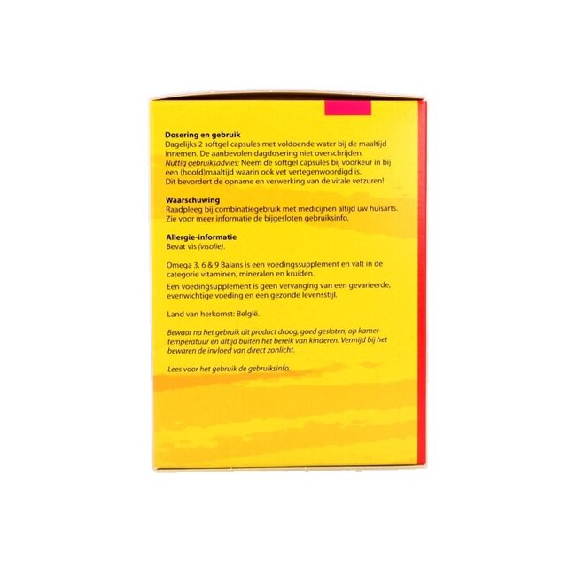 Omega 3 6 & 9 balans 96 Softgels