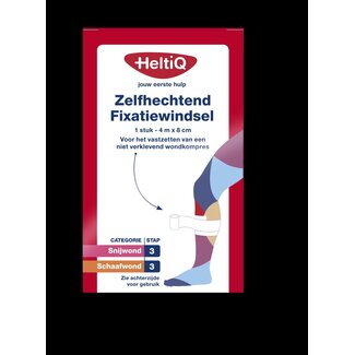 Heltiq Bande de fixation cohésive 4 m x 8 cm 1 pièce
