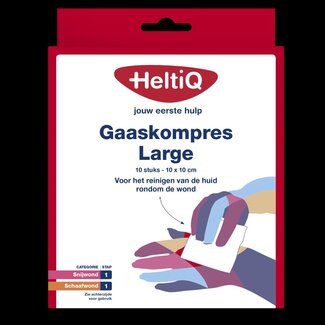 Heltiq Compresses de gaze 10 x 10 cm 10 pièces