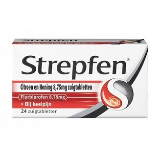 Strepfen Citroen & honing 24 Zuigtabletten