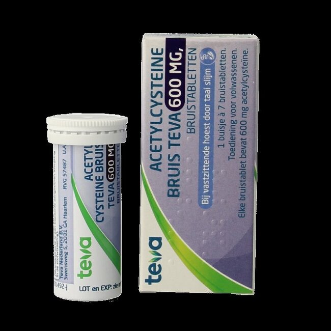Acétylcystéine 600 mg 7 comprimés effervescents