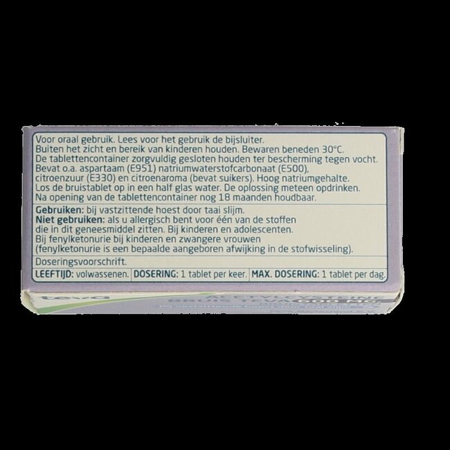 Acétylcystéine 600 mg 7 comprimés effervescents