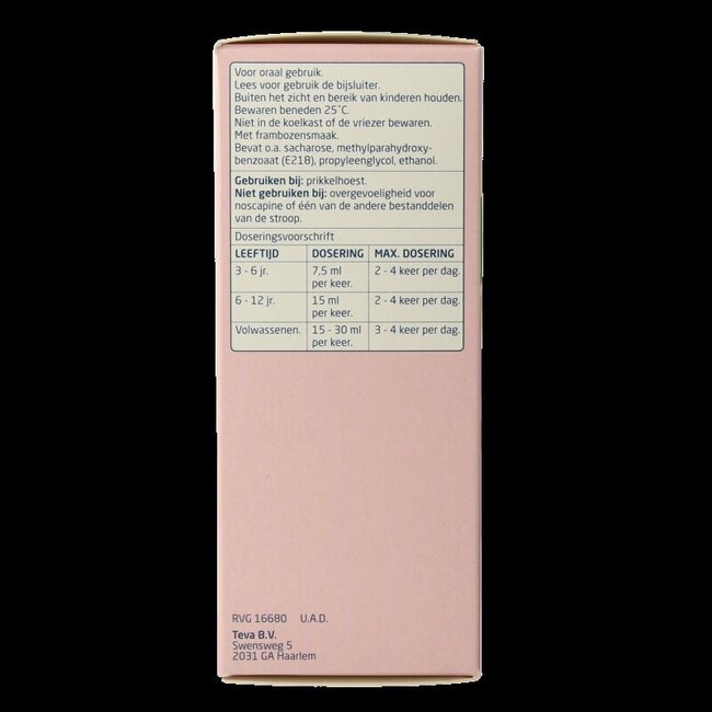 Sirop de noscapine HCl 150 ml