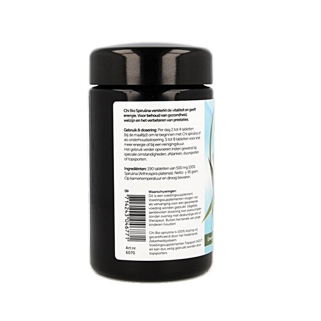 Spiruline 500 mg comprimés bio 190 comprimés