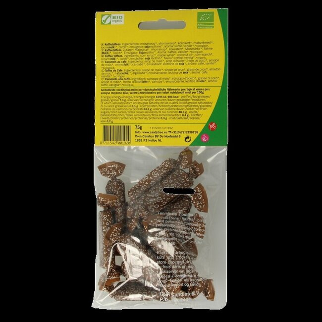 Toffees au café bio 75 g