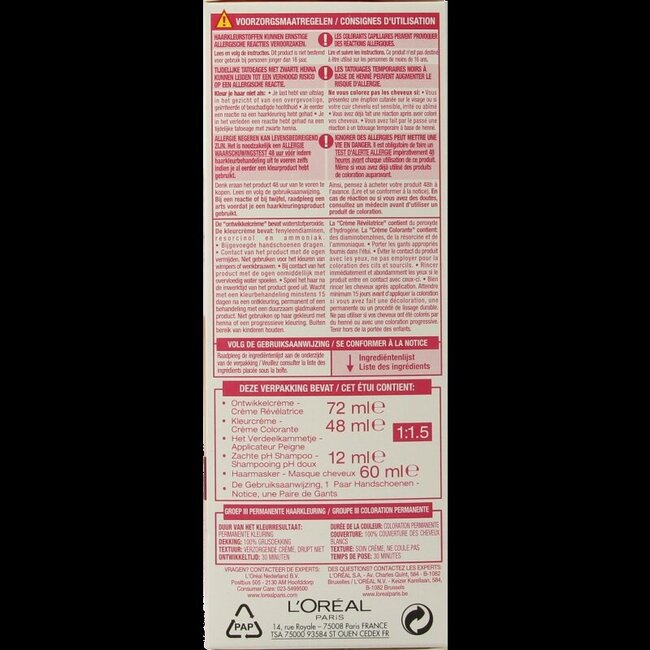 Excellence 10 Extra lichtblond 1 Set