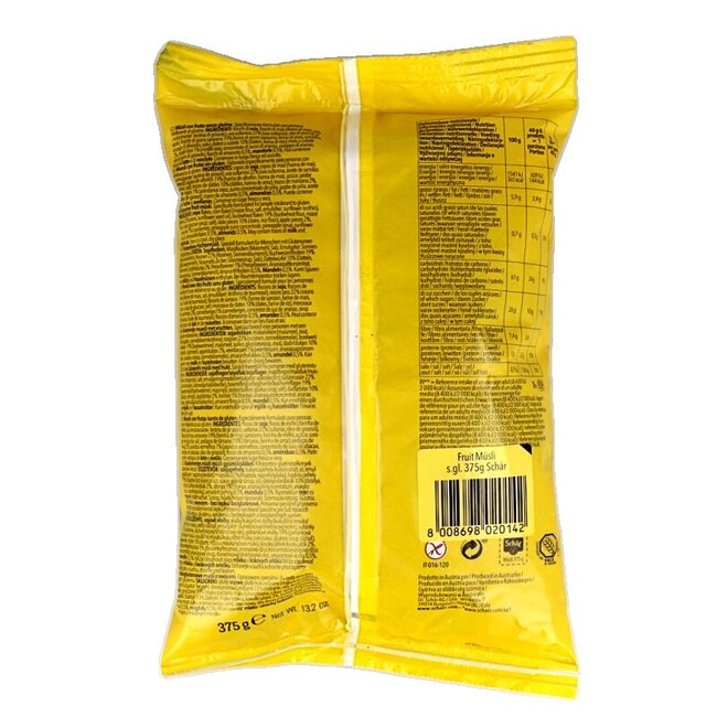 Muesli aux fruits sans gluten 375 g