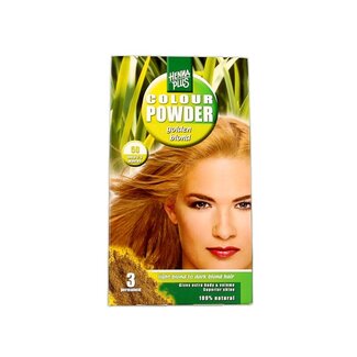 Henna Plus Poudre colorante 50 blond doré 100 g