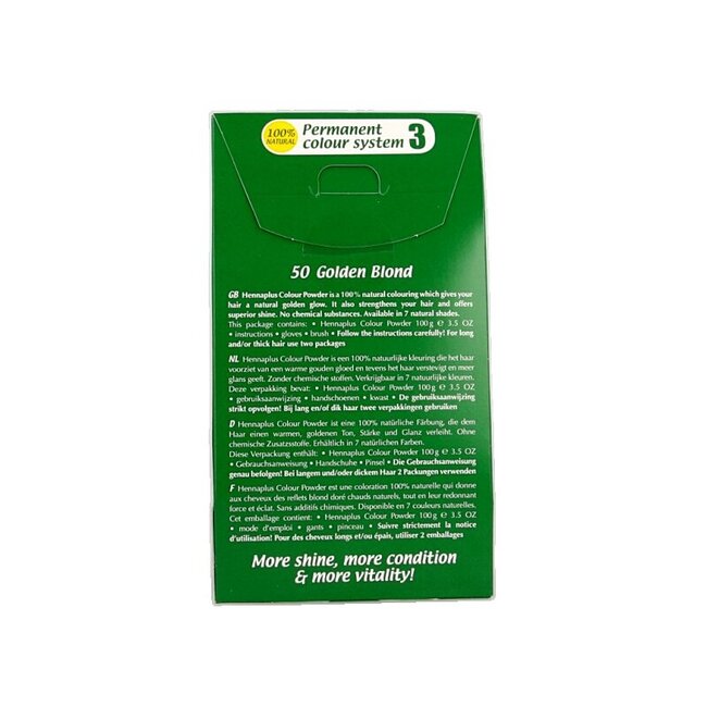 Poudre colorante 50 blond doré 100 g