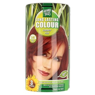 Henna Plus Coloration longue durée 7.46 rouge cuivré 100 ml