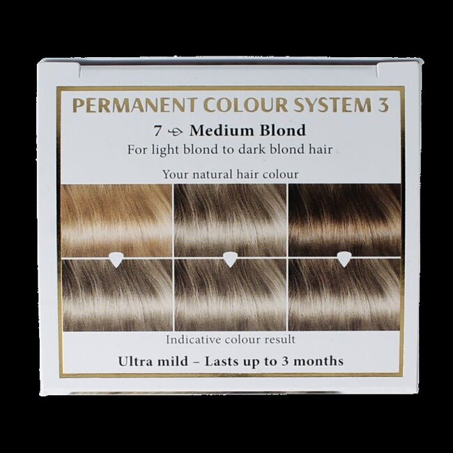 Long lasting colour 7 medium blond 100 Milliliter