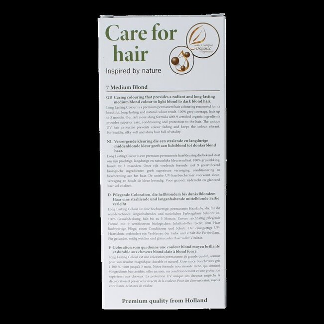 Long lasting colour 7 medium blond 100 Milliliter