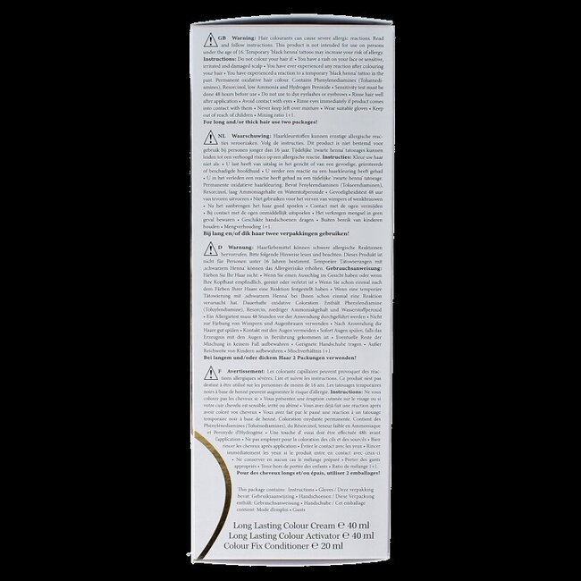 Long lasting colour 7 medium blond 100 Milliliter