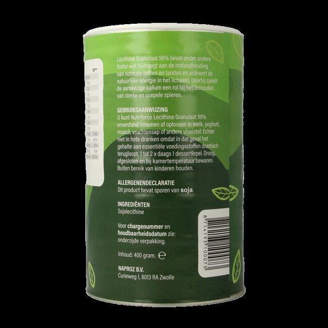 Nutriforce Lécithine en granulés 98 % 400 g
