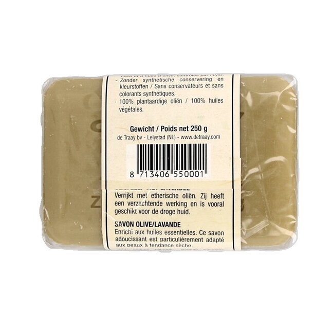 Zeep olijf/lavendel 250 Gram
