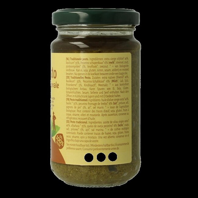 Pesto traditionnel bio 180 g